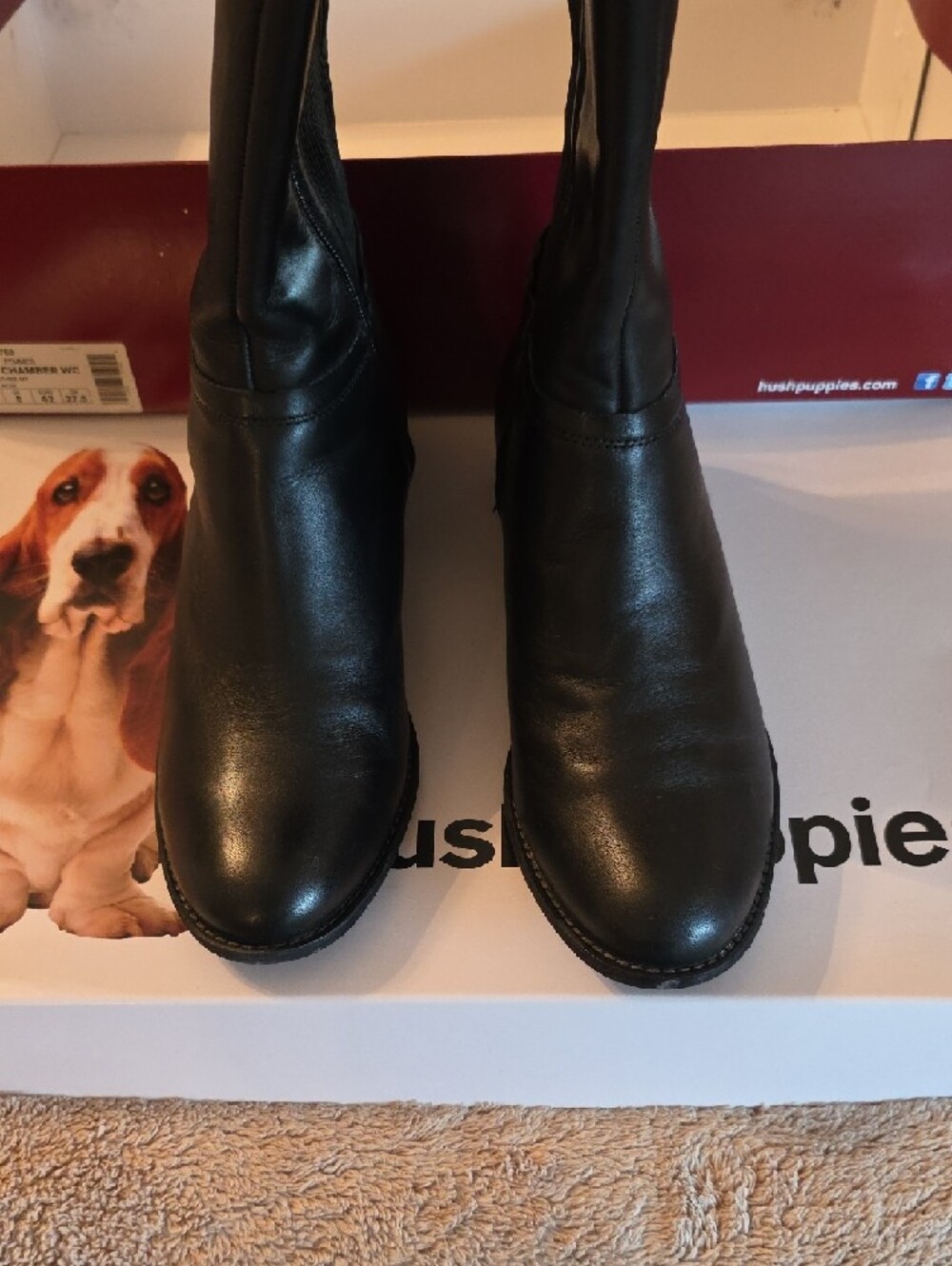 Hush Puppies Black Knee-High Riding Boots - Picture 3 of 11